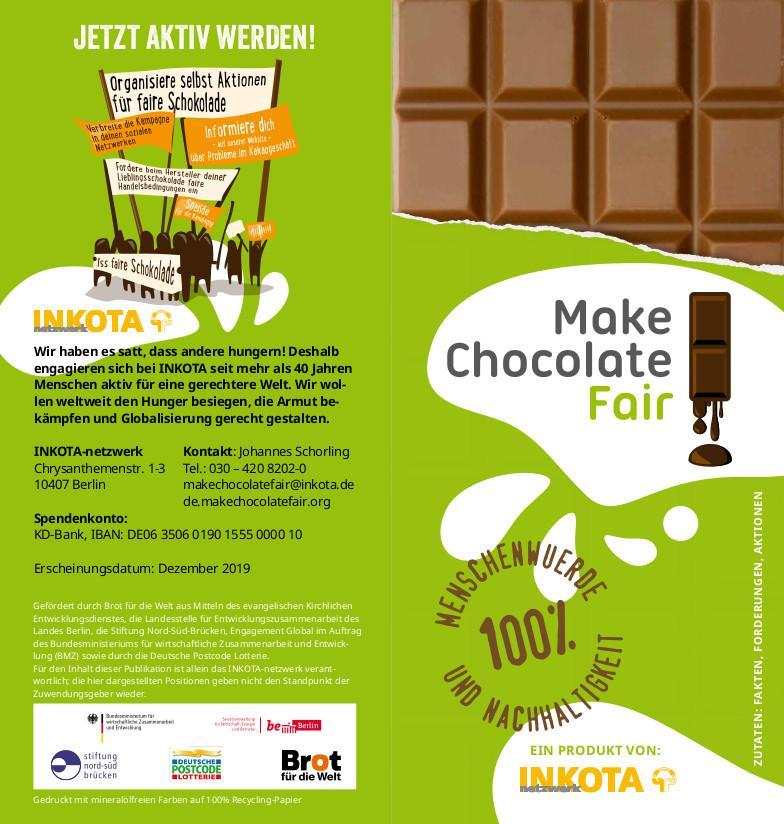 Aktionsflyer make chocolate fair